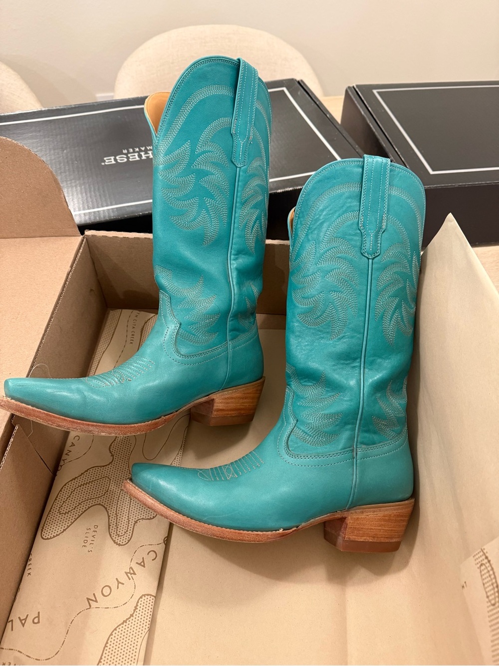 Tecovas Teal Western Lace-Up Boots for Women